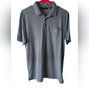 Travis Mathew Light Blue Polo Shirt Size M